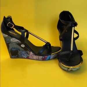 Size 9 custom DC comics Batman and Co. Heels