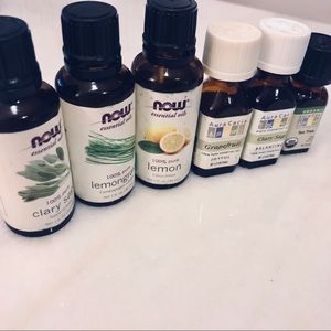 Aura Cacia and Now essential oils