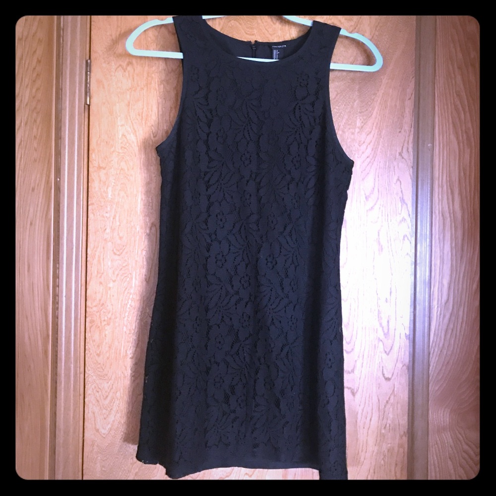 Forever 21 black lace dress