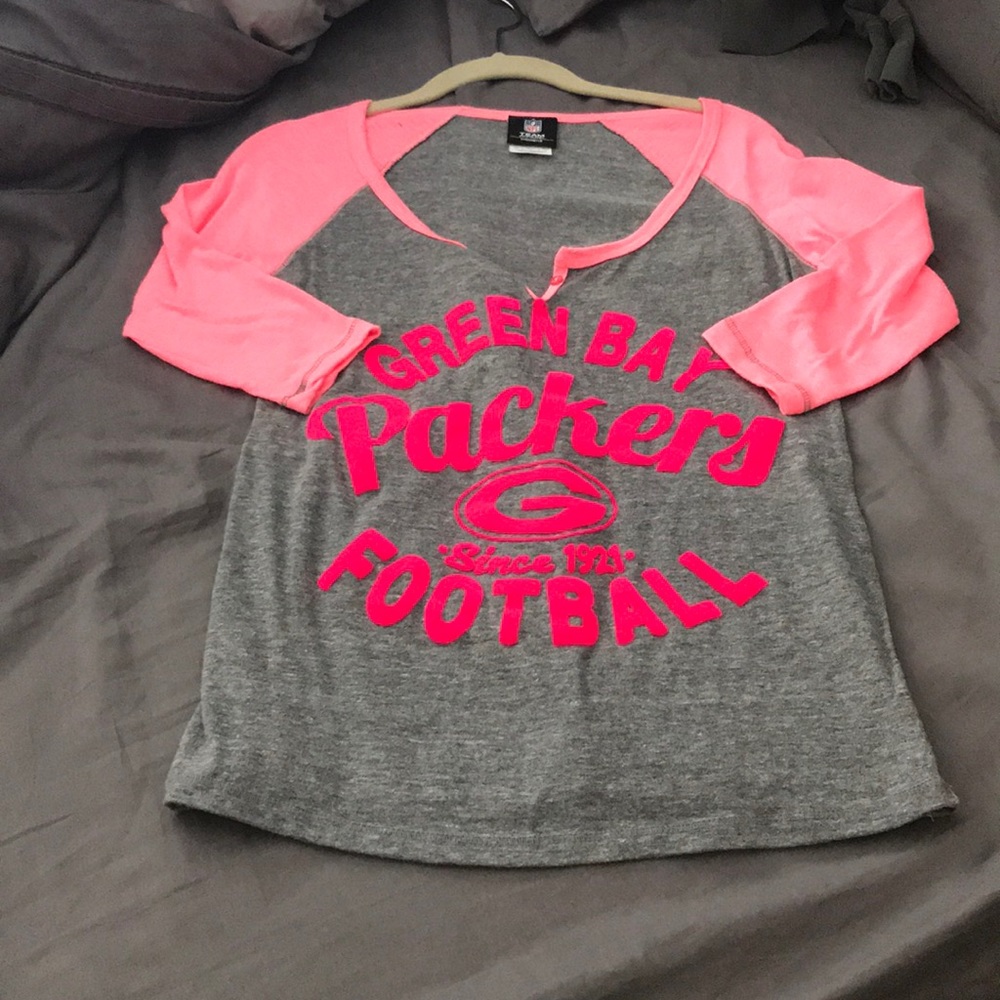 1/2 sleeve cute Green Bay Packers top