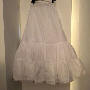 White slip for dress