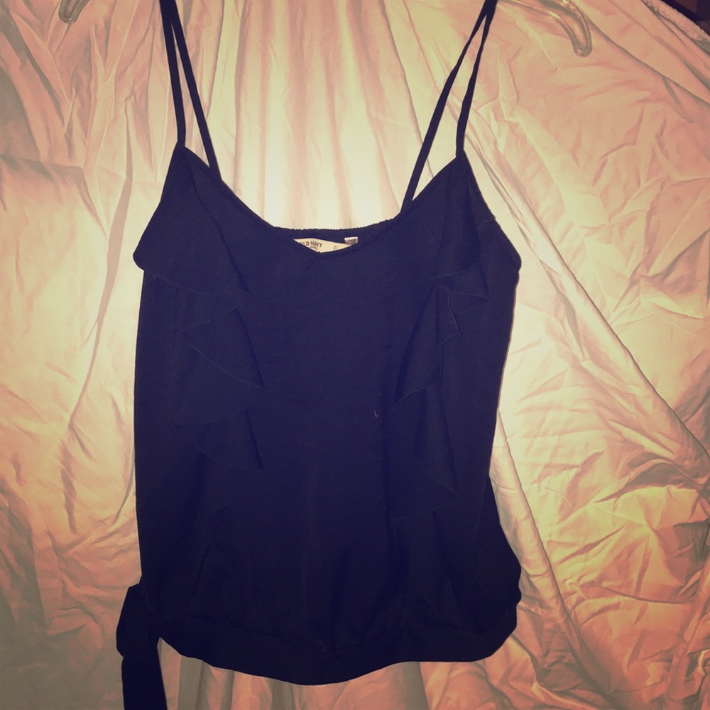 Silky black tank