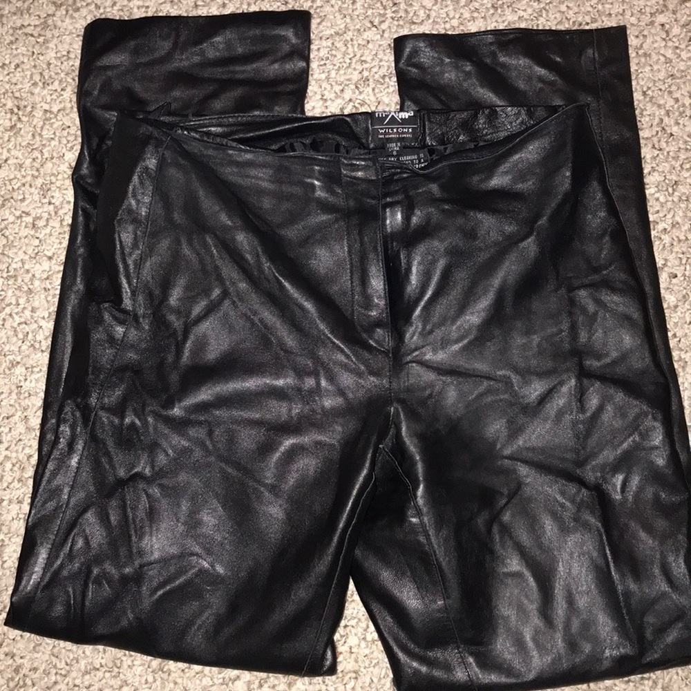 Size 8 Black Leather Pants