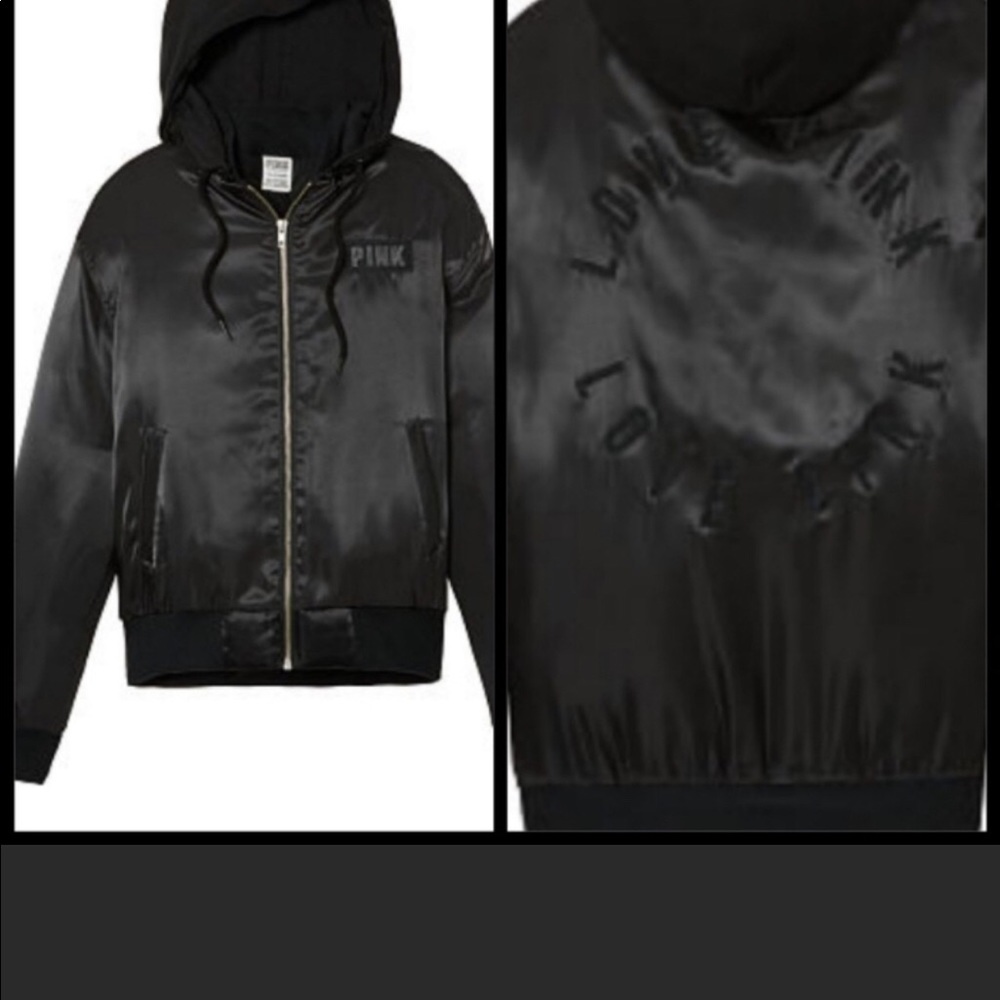 Vs pink Bomber jacket !! New sz large