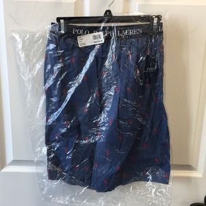 Men's POLO RALPH LAUREN Navy/Red Night Shorts SZ M