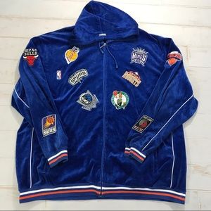 Vintage Nike Velour Patch Nba Team Sweater sz 3XL