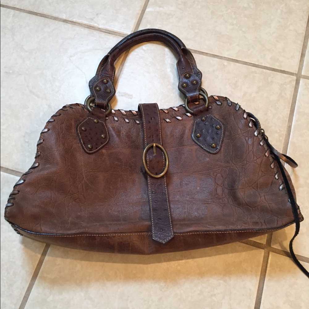 Claudia Firenze brown leather purse. Made in Italy