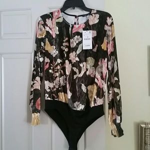 Zara velvet body shirt,  brand new never worn