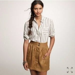 J. Crew Striped Sailor Boyfriend Button-up Shirt