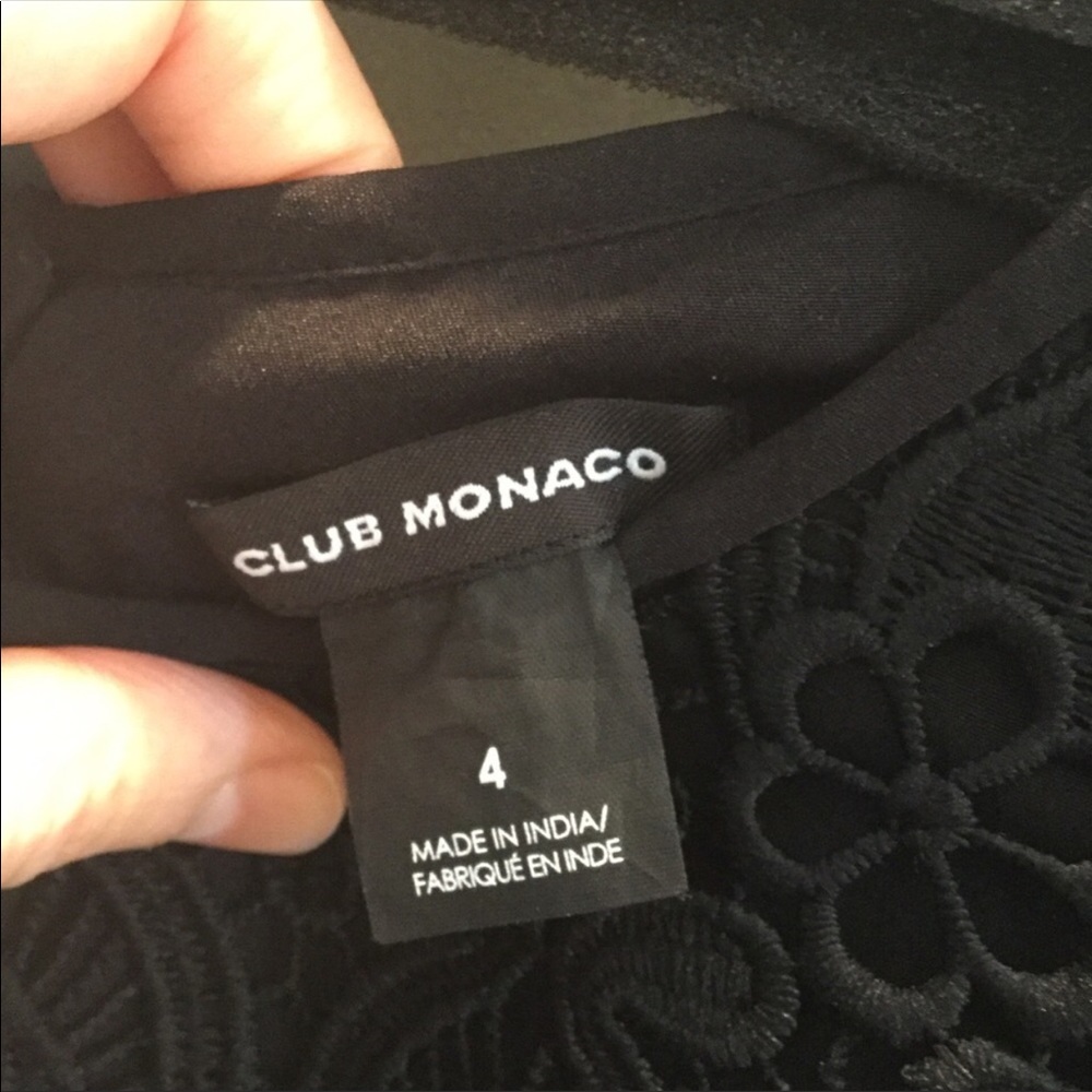 NWOT Club Monaco black lace dress - Picture 6 of 6