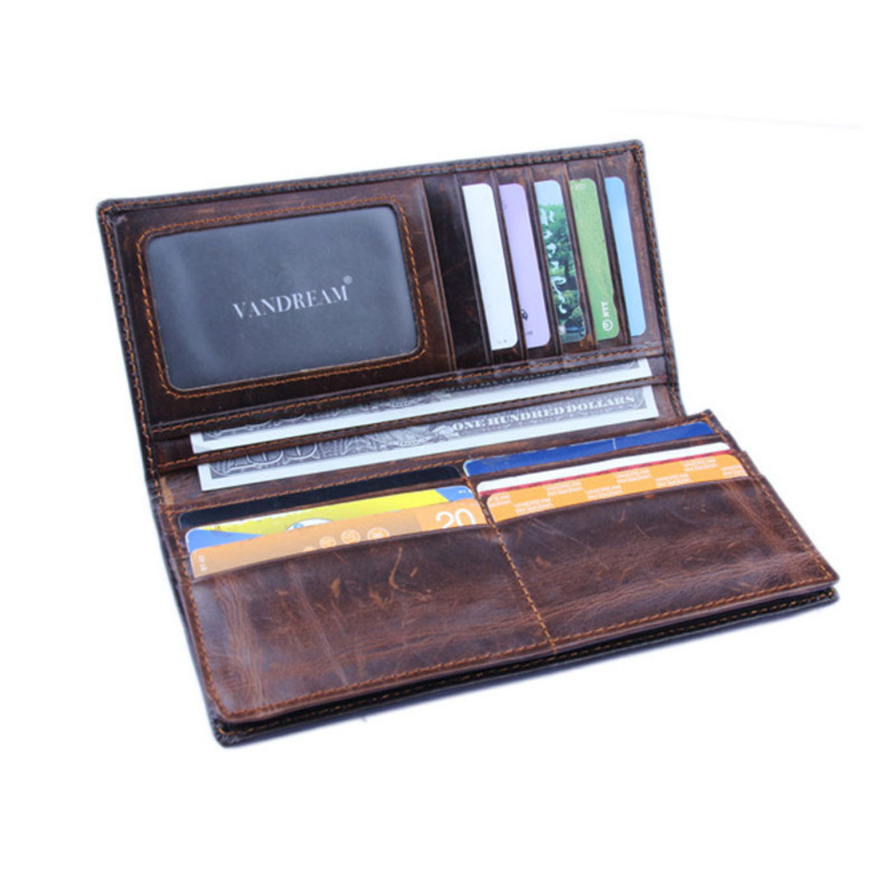 Men's Fashion Dragon Print Business Long Wallet - Picture 3 of 7