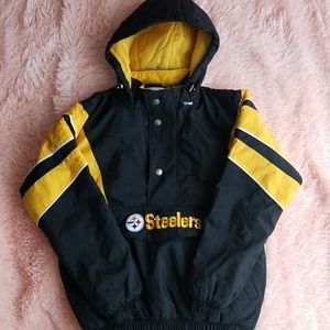 Men's Steelers Starter pull over coat NWOT