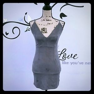 Love Alot Suede Sleeveless Dress Sz4 02306P3SO