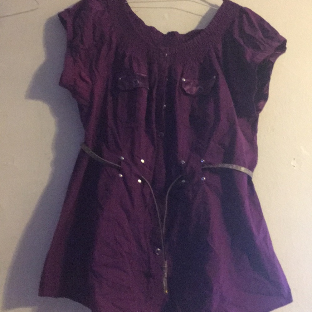 Lady button down blouse