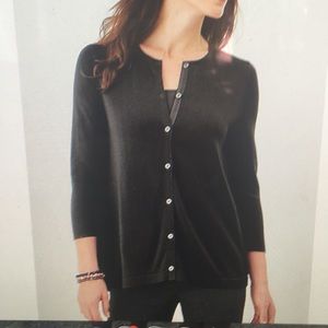 J.Jill pleated back cardigan.