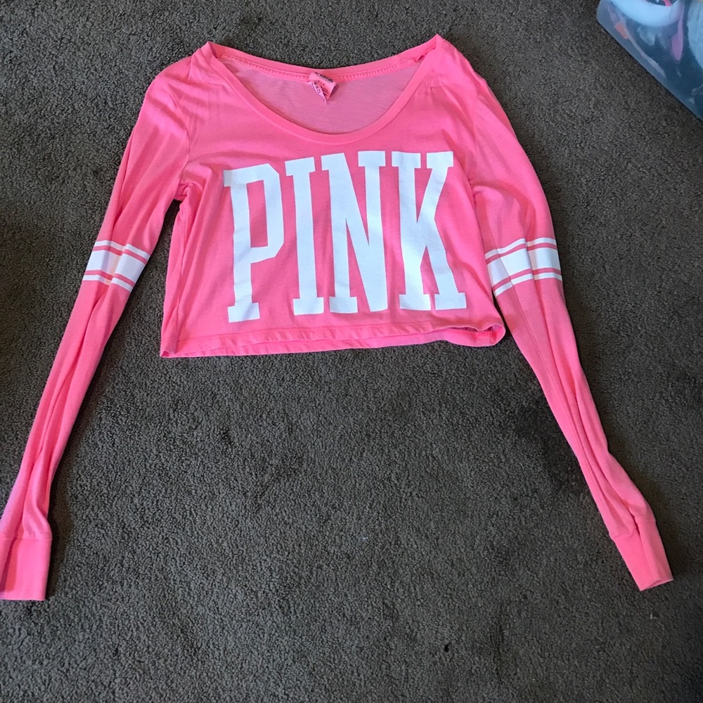 Vs pink crop top