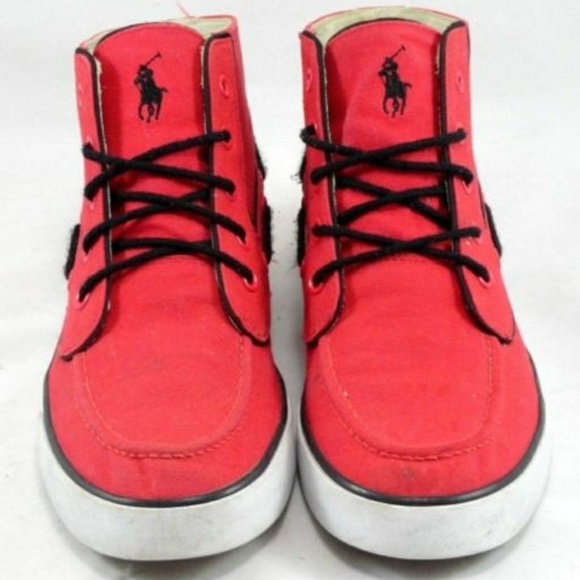 POLO Ralph Lauren Lander Chukka Canvas Shoe Sz 8D main image 4
