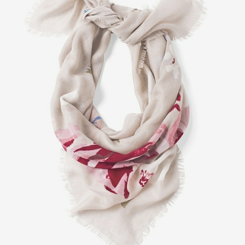WHBM Floral Scarf