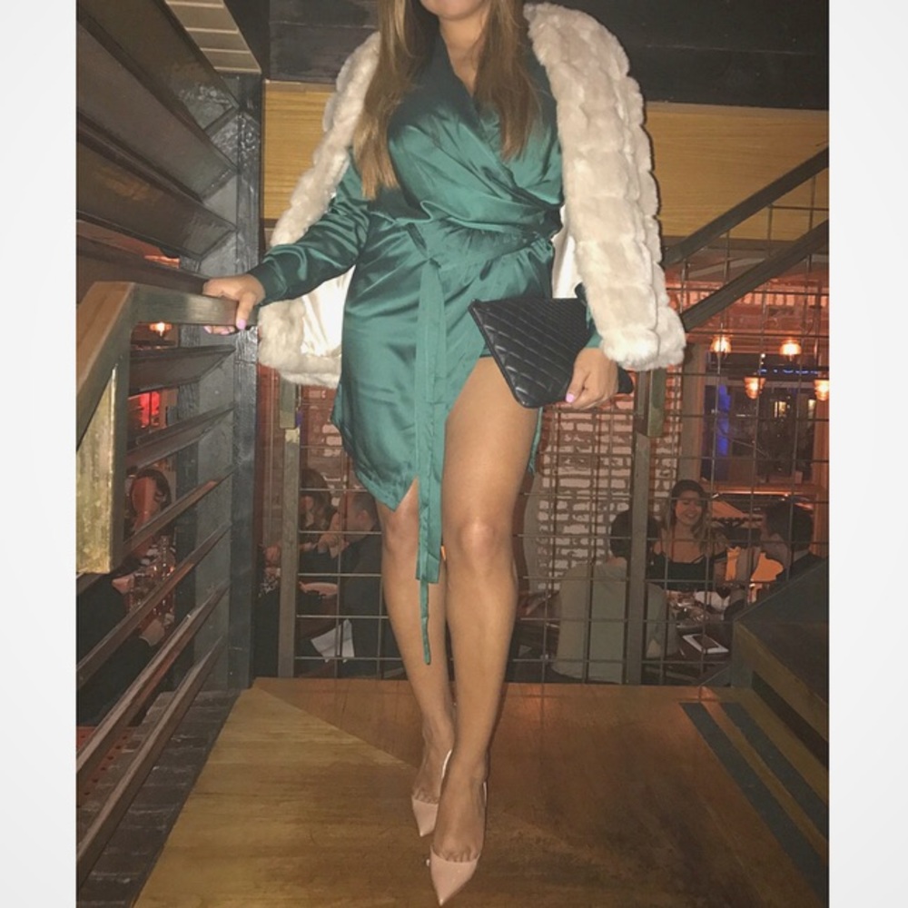 Forest green dress