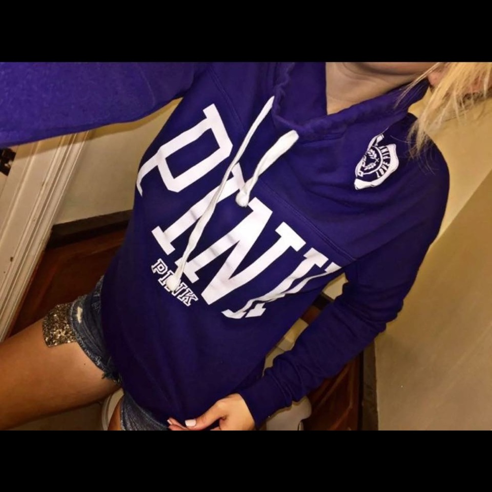 Vs pink blue Cowl Neck