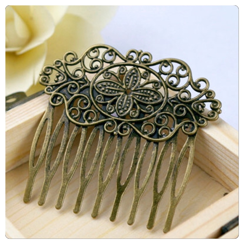 Antique Bronze Hair Comb