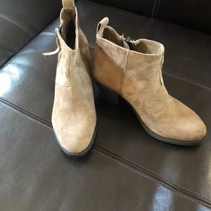 Tan booties