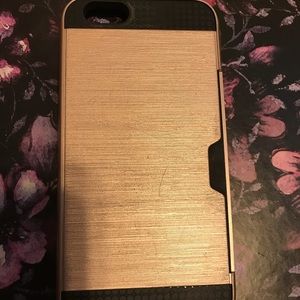Gold iPhone 6/6s cardholder phone case