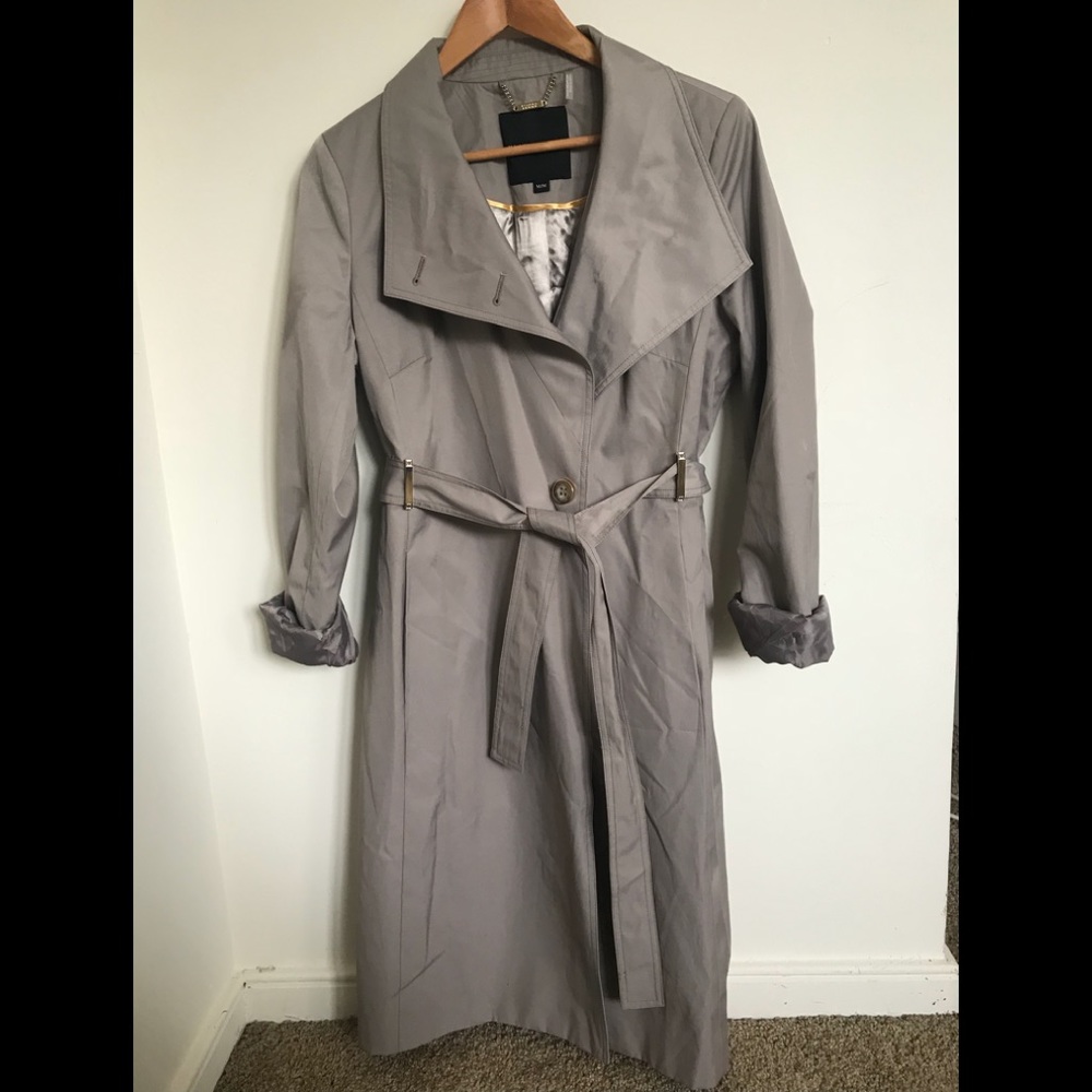 Ivanka Trump Grey Waterproof Trench Coat