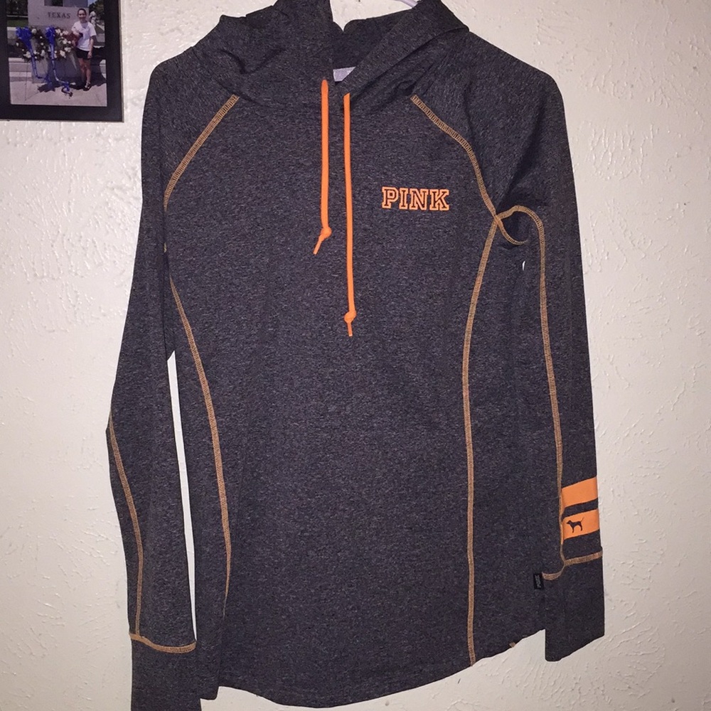 Gray PINK Hoodie