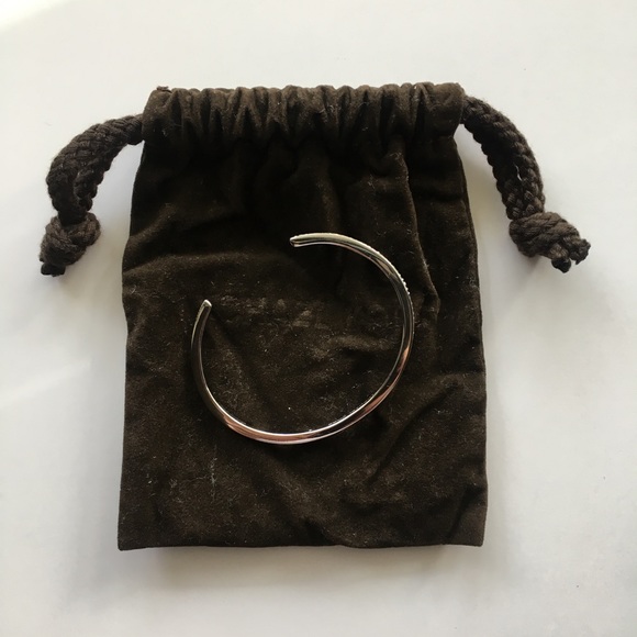 Micheal Kors Silvertone Pave Open Cuff - Picture 6 of 8