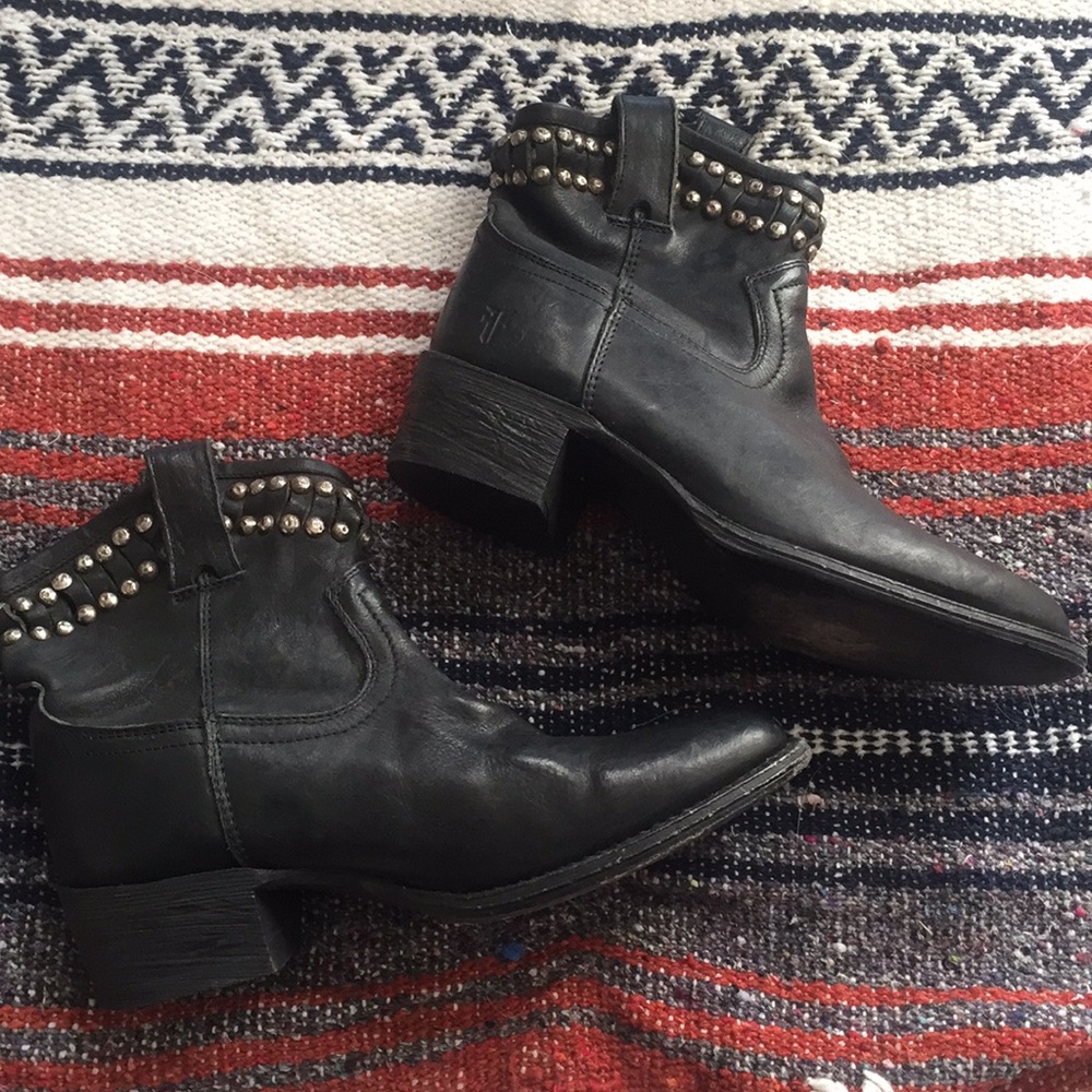 Frye Ankle Boot with Silver Studs