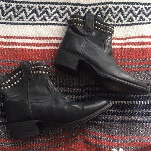 Frye Ankle Boot with Silver Studs