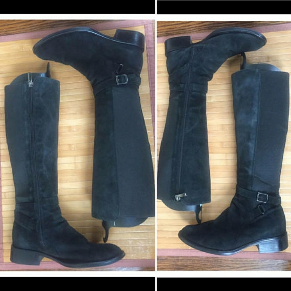 Stuart Weitzman 5050 Riding boots black suede