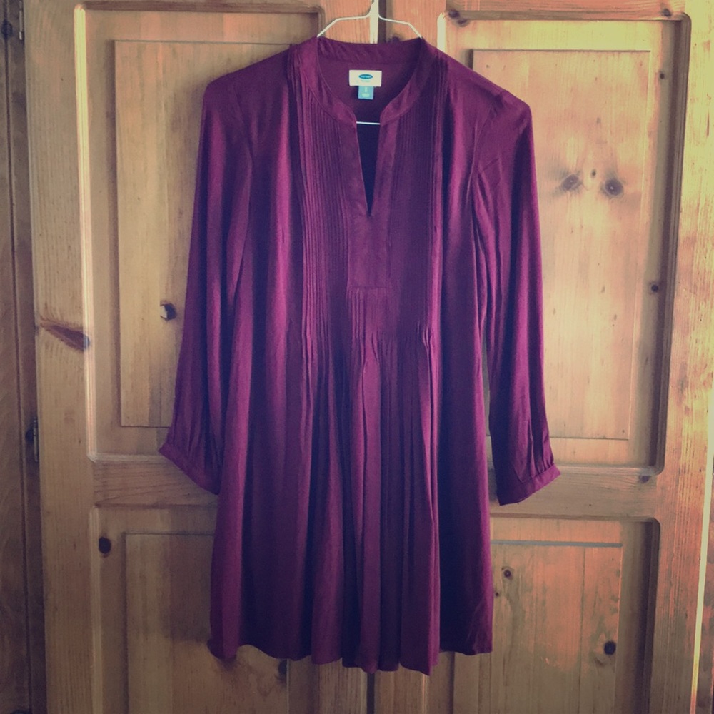 NWOT Old Navy Burgundy Swing Dress