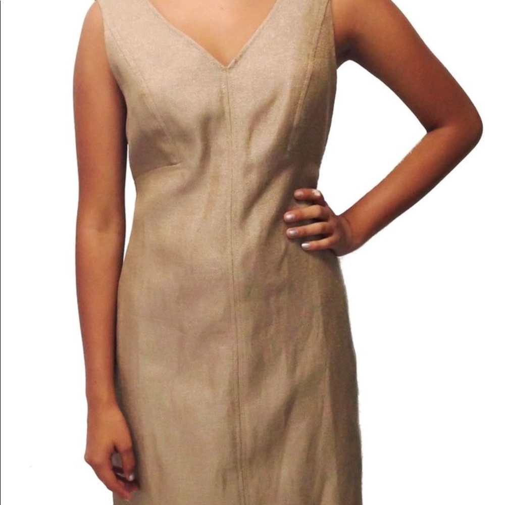 Gold shimmer Talbots dress