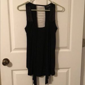 Miss Me black blouse with chains