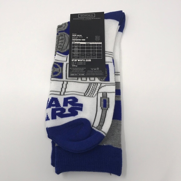 Star Wars The Last Jedi R2D2 Socks 2 Pair🧦🔥 - Picture 2 of 3