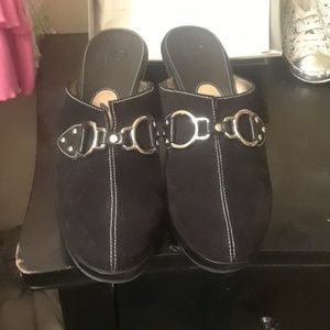 COLE HAAN SUEDE CLOGS