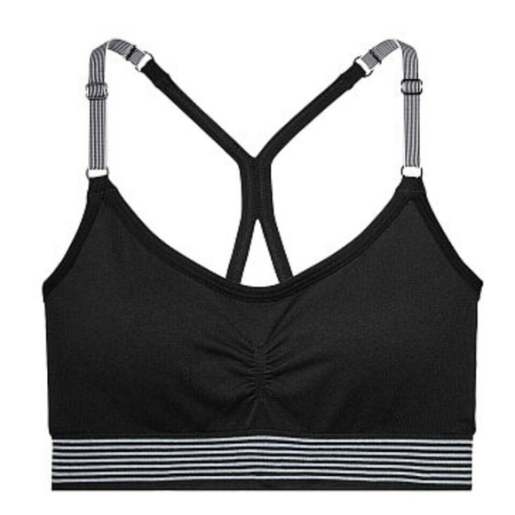 VSX Little Seamless Black Sports Bra Sz Small - Picture 2 of 5
