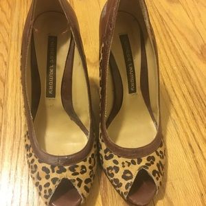SALE * Chinese Laundry Leopard Print Wedges