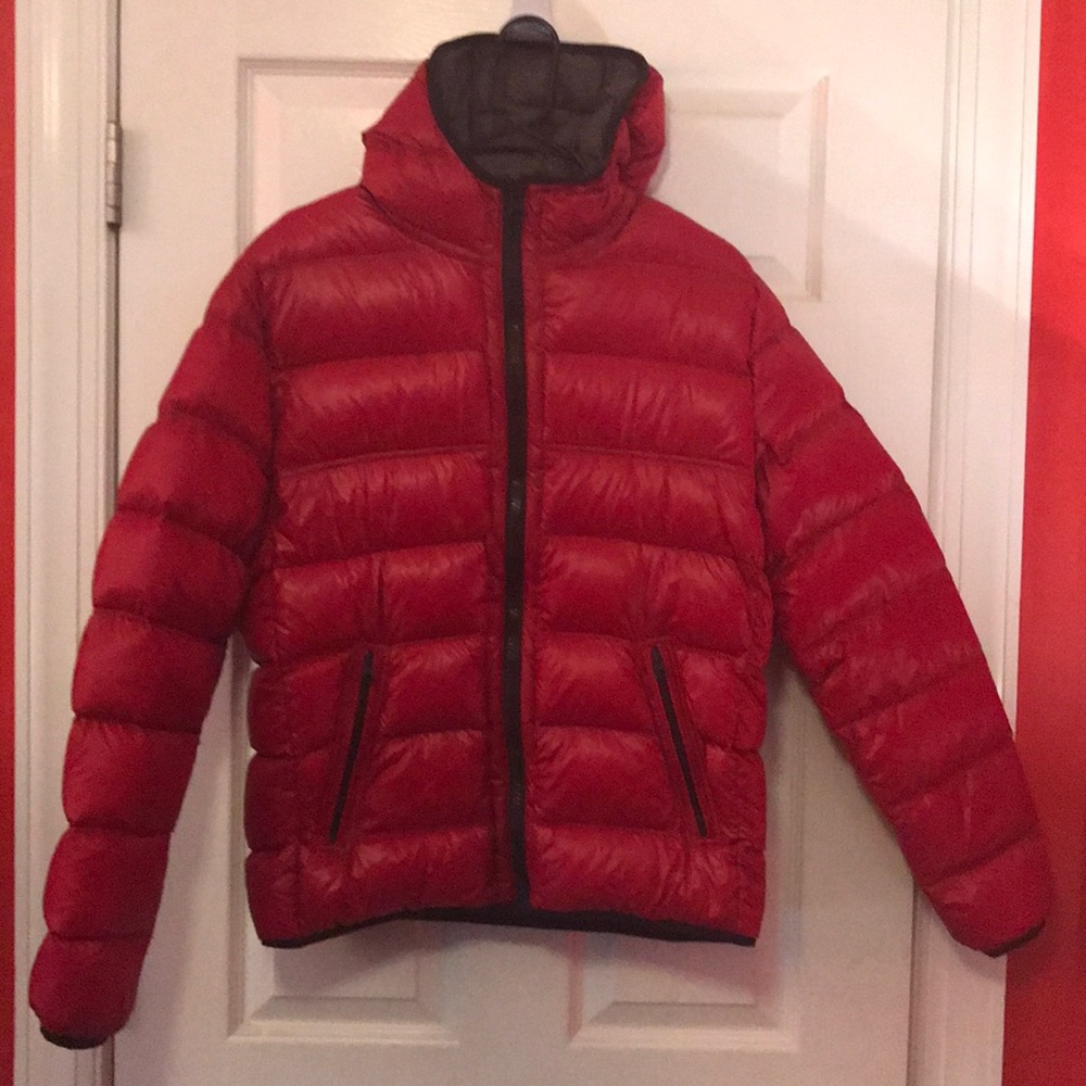 American Eagle Red Bubble Jacket