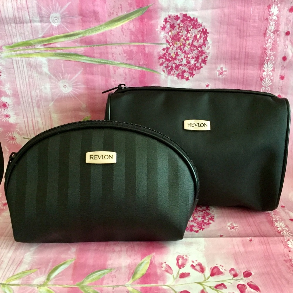 Set of 2 Black Revlon Makeup bags. BRAND NEW!