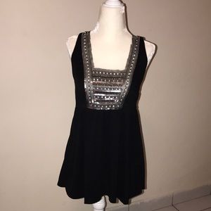 Sam & Max Black And Silver Sequin Top