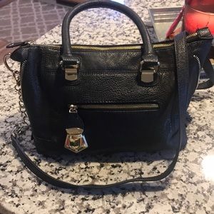 Steve Madden black and gold purse