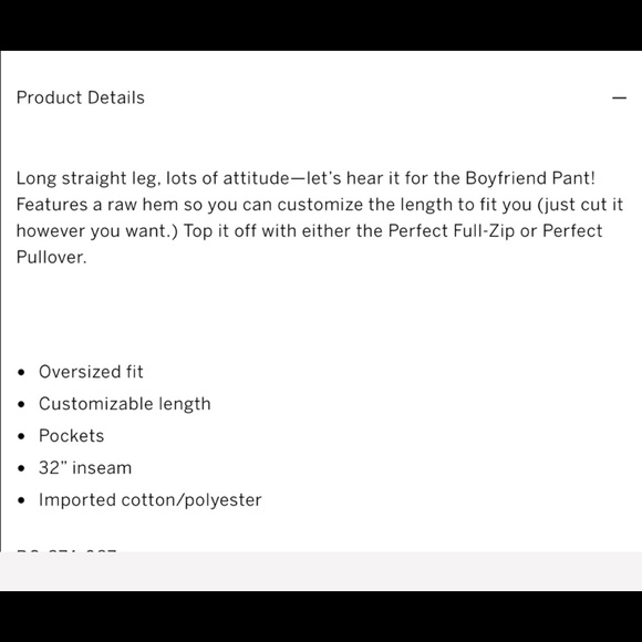 NIP VS PINK BOYFRIEND PANTS RUBY White SZ SM - Picture 9 of 9