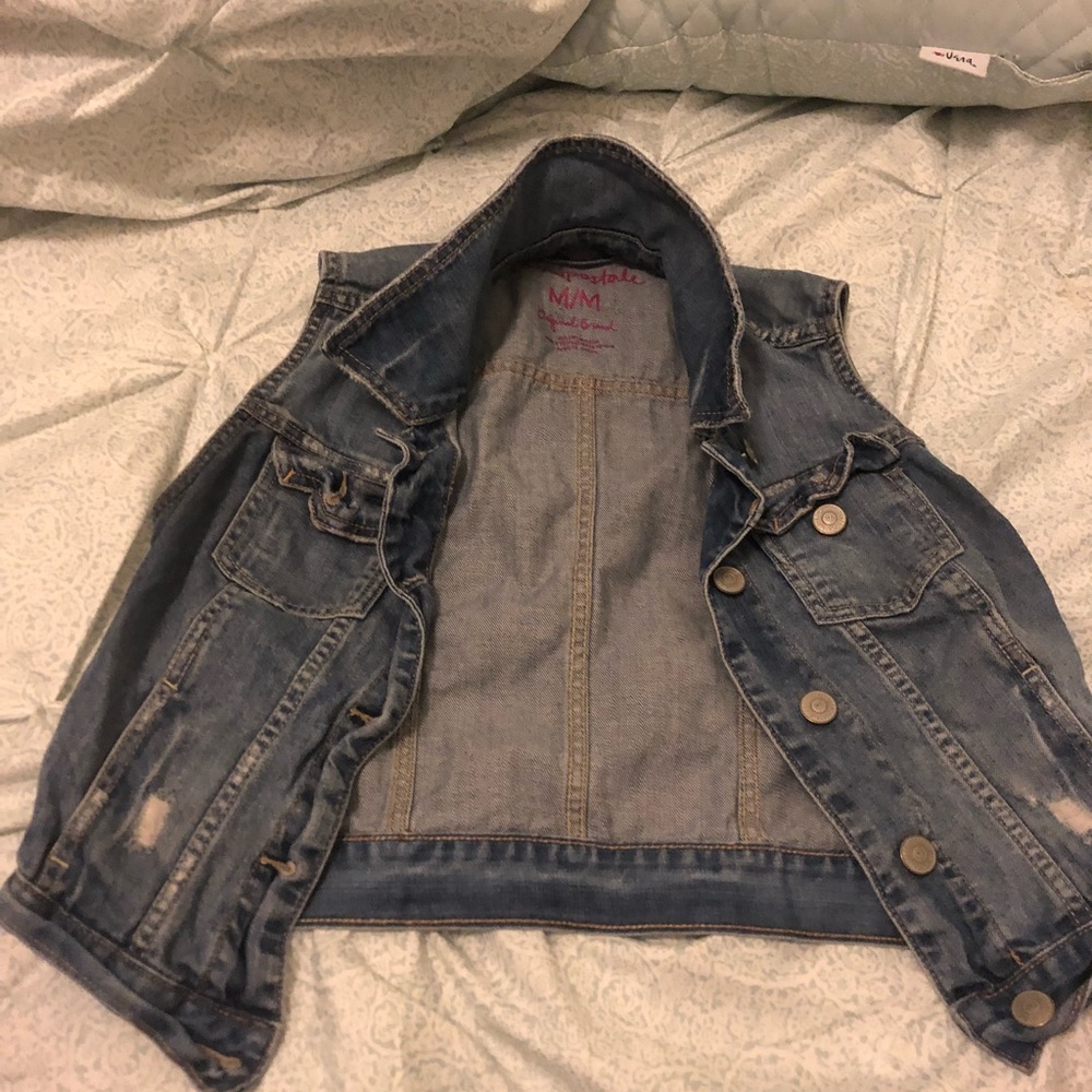 Jean jacket vest