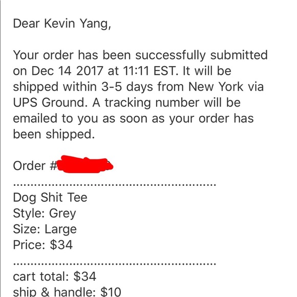 ❌SOLD❌ Supreme Grey Dog Sh*t Tee - Picture 2 of 2