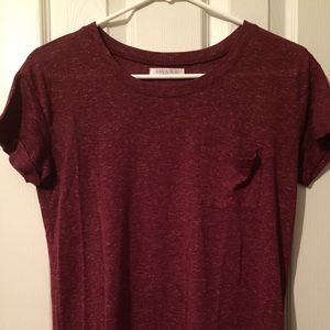 Maroon t-shirt