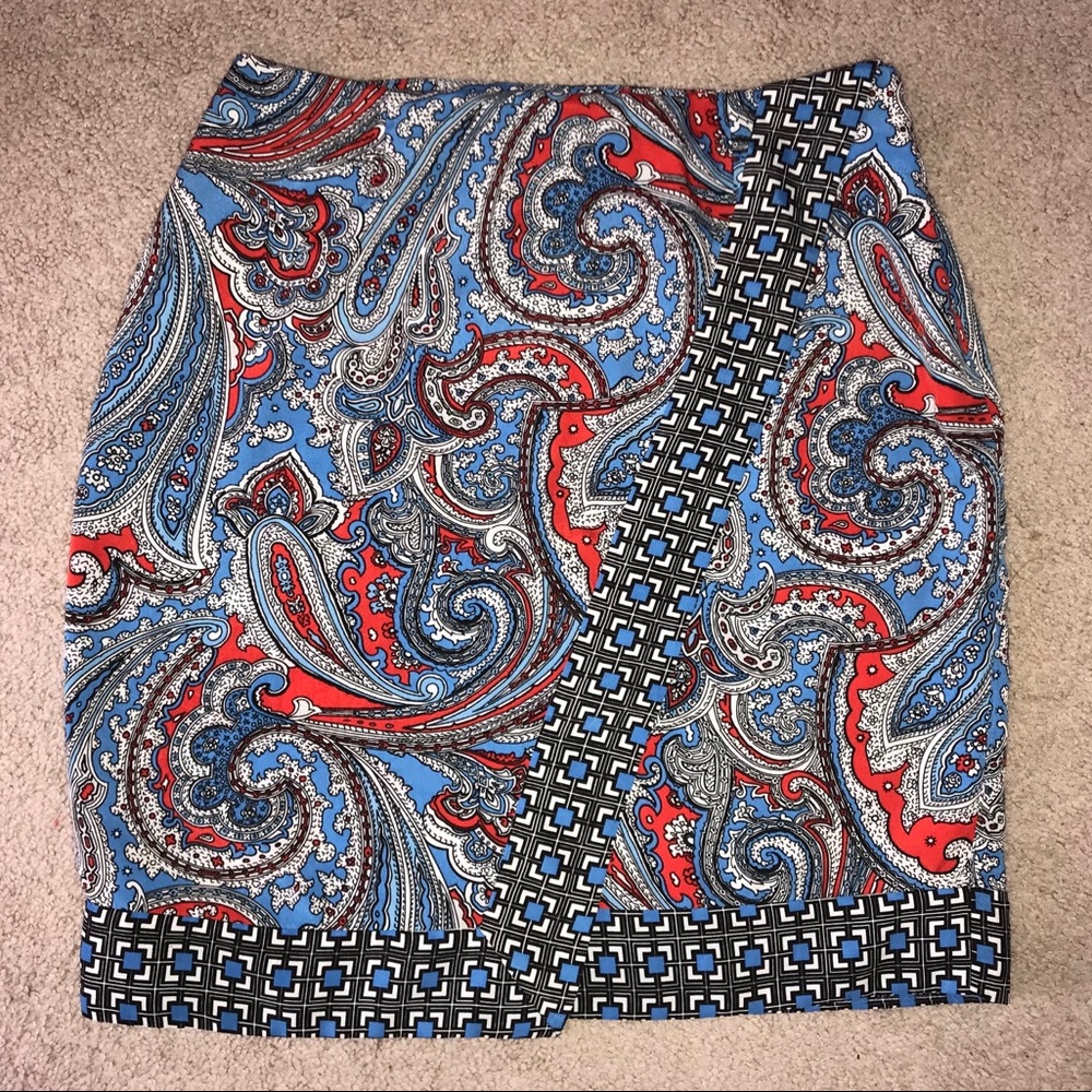 NWOT NY & Co Paisley Skirt 8 M