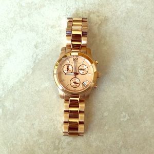 Michael Kors ‘Runway Gold-Tone Chronograph Watch’